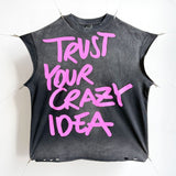 saint m t shirts  s.m letter print limited edition pullover casual tank top - wholesale