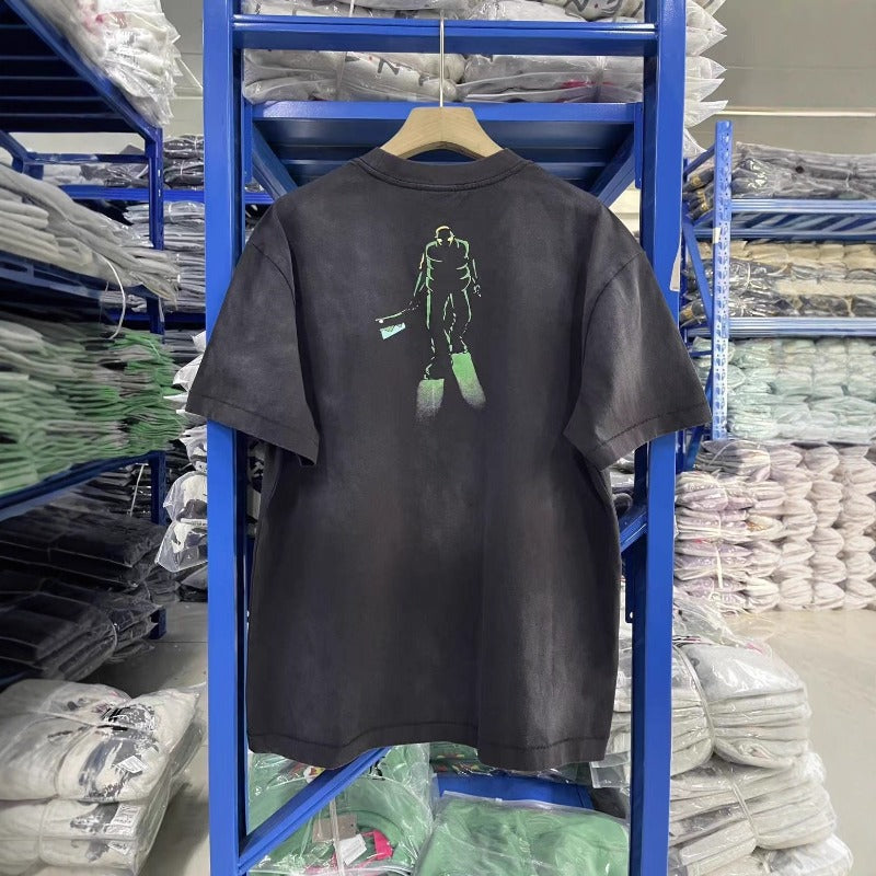 saint m t shirts  s.m. collaboration graphic crewneck t-shirt - wholesale