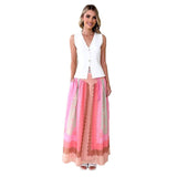 Women's dress - aliexpress amazon beach vacation maxi dress - printed tie-up ethnic style skirt