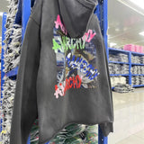 Saint m hoodie spring & fall s.m maria landscape pattern pullover hooded sweatshirt
