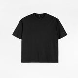 Etai men's clothing premium boxy fit heavyweight t-shirt - trendy men's apparel, solid color, small collar, 100% cotton short sleeve