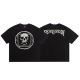saint m t shirts  s.m vintage washed distressed crew neck pullover short sleeve top - wholesale