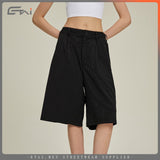 Etai men's clothing summer casual striped loose shorts - high-quality woven trendy brand bottoms for men