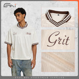 Etai men's clothing relaxed fit polo shirt color block jersey t-shirt trendy summer high-quality cool v-neck short sleeve
