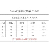 saint m t shirts  s.m cartoon series graphic crewneck pullover short sleeve t-shirt - wholesale