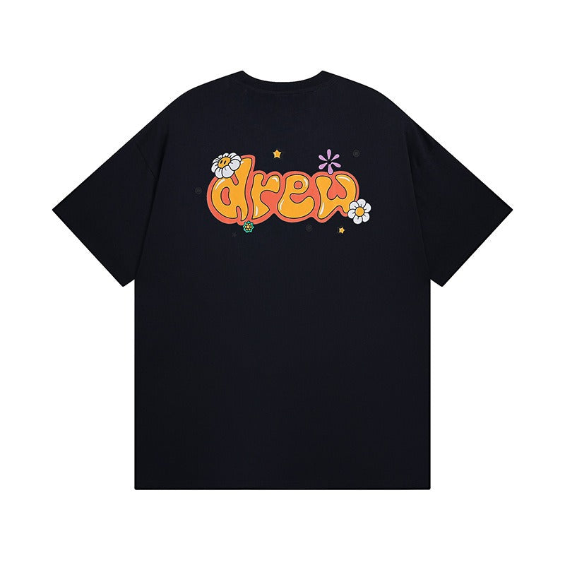 Drew house t-shirt - spring/summer collection - d@ew daisy letter graphic crew neck short sleeve tee