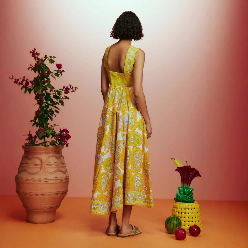 Women's summer dress - european & american style, sexy spaghetti strap, elegant print, high-waisted, flowy maxi dress for women (suitable for cross-border e-commerce independent stores)