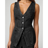 Women's pants - in stock - cross-border fashion - european & american style - trendy & casual - sleeveless - high waist - women's outfit - denim shorts - women's