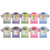 saint m t shirts Spring and summer s.m heavy industry washed and fried color round neck pullover short sleeve