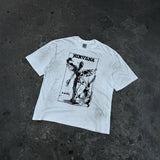 saint m t shirts  s.m graffiti angel graphic crew neck short sleeve tee