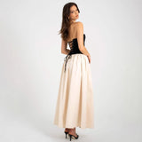 Women's dress amazon summer european and american fashion color block bandeau sleeveless dress ladies' apparel cross-border wholesale