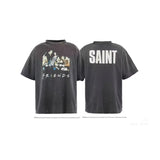 saint m t shirts  s.m. friends graphic crewneck short sleeve tee