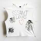 saint m t shirts  s.m creative letter limited edition pullover casual tank top - wholesale