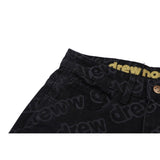 Drew house pants spring & fall d@ew full printed barrage letterstraight-legjeans