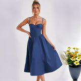 Women's dress - cross-border amazon fashion: spring/summer sexy & stylish camisole dress - slimming, backless design for european & american markets