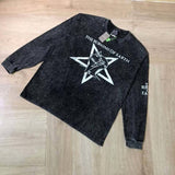 Saint m hoodie - autumn/winter s.m. skull band graphic crewneck pullover long sleeve - wholesale