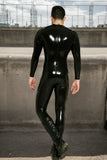 Man Latex Buttons Military Catsuits Blazing