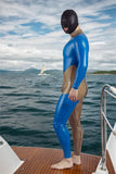 Man Latex Catsuits Spiral Back Zipper