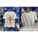 saint m t shirts  s.m cartoon print crew neck pullover short sleeve top - wholesale