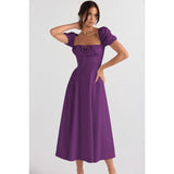 Women's dress: amazon bestseller - summer chic, elegant, high-end, spaghetti strap, soft & feminine style - french-inspired dress for women