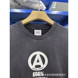 saint m t shirts  s.m collaboration skeleton print crew neck pullover short sleeve t-shirt - wholesale