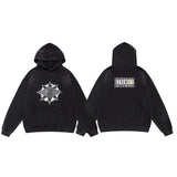 Saint m hoodie - autumn/winter s.m basic tear letter graphic pullover hoodie - wholesale single piece