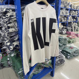 Saint m hoodie autumn and winter s.m exhibition limited washed and distressed round neck pulloverlong sleeves one piece wholesale