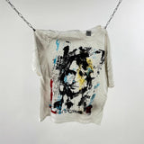saint m t shirts  s.m ink wash painting graphic crew neck pullover short sleeve t-shirt - wholesale