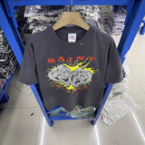 saint m t shirts  s.m cartoon series graphic crewneck pullover short sleeve t-shirt - wholesale