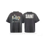 saint m t shirts  s.m. friends graphic crewneck short sleeve tee