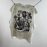 saint m t shirts  s.m cartoon harley pattern crew neck pullover tank top - wholesale