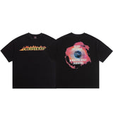 saint m t shirts  s.m instant elimination pattern crew neck pullover short sleeve one-piece wholesale