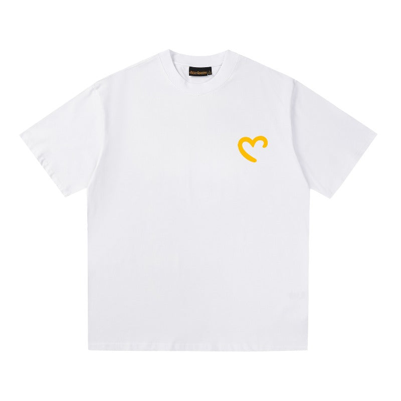 Drew house t-shirt - spring/summer d@ew imperfect heart graphic crew neck pullover short sleeve - wholesale