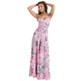Women's dress: european and american cross-border sexy camisole dress, slim-fit backless maxi dress, women's summer evening gown