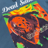 saint m t shirts  s.m oil painting print crew neck pullover short sleeve top - wholesale