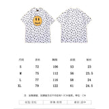 Drew house t shirt spring and summer d@ew spotted smiley face pattern round neck pullover short sleeves