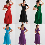 Women's dress: amazon bestseller - summer chic, elegant, high-end, spaghetti strap, soft & feminine style - french-inspired dress for women