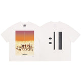 saint m t shirts  s.m vintage high street casual crew neck pullover short sleeve tee - wholesale