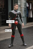 Man Latex Catsuits Spermaceti Back Zipper