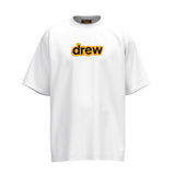 Drew house t-shirt - spring/summer european & american streetwear - smiley face & letter print crewneck pullover short sleeve - wholesale single piece