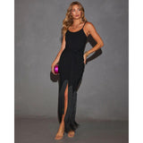 Women's dress - spring european & american style - wholesale women's dress - wish & amazon - sexy deep v cami bodycon dress