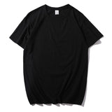 Man T Shirt Cartoon Anime Spot Youth Casual Black Bottoming Shirt