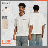 Etai men's clothing summer lightweight polo shirt color block jersey t-shirt men's trendy brand premium loose v-neck short sleeve men's t-shirt