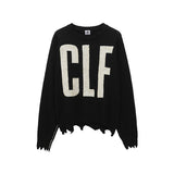 Saint m t sweater - autumn/winter s.m letter series pattern knitted crewneck pullover sweater - wholesale
