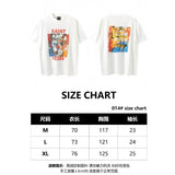 saint m t shirts  s.m clown print crew neck pullover short sleeve top - wholesale