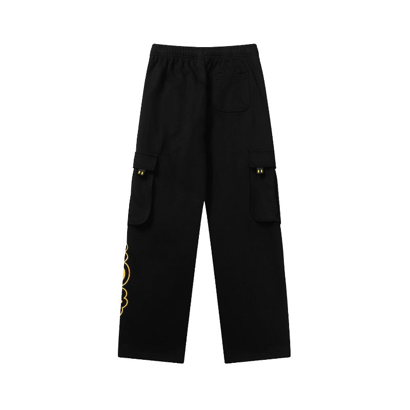 Drew house pants autumn winter d@ew embroider smiley casual workwearpants