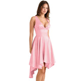 Women's dress: european and american cross-border fashion, lace, sexy backless v-neck midi dress, waist-cinching, slim-fit, elegant dress