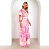 Women dress year cross-border independent station exportfashion stand collar ruffles tops high waist stereo skirt skirt suit women