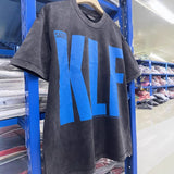 saint m t shirts  s.m letter print crew neck pullover short sleeve top - wholesale