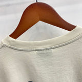 saint m t shirts  s.m letter print crew neck pullover short sleeve top - wholesale